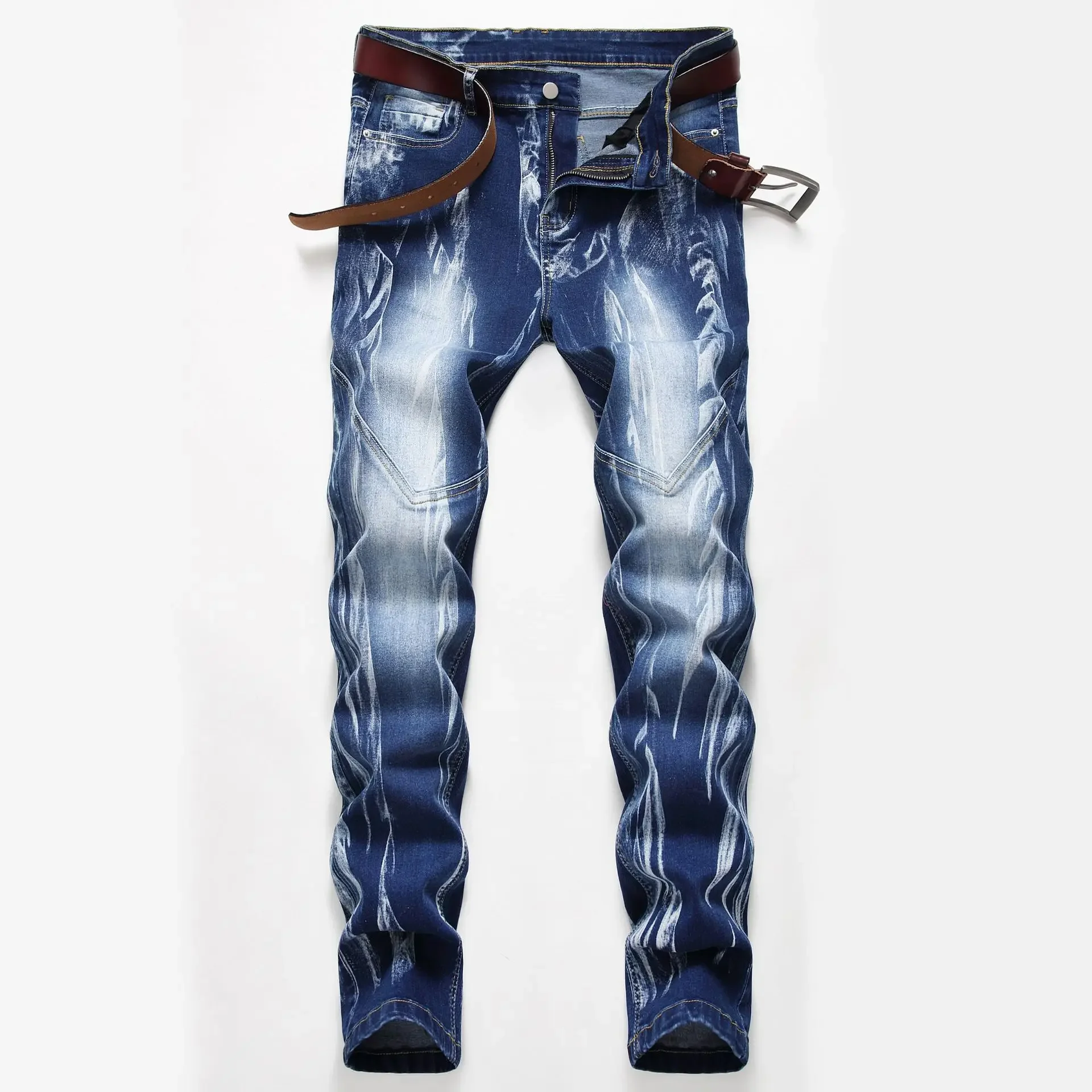 Streetwear Brand Popular - Jeans skinny slim elasticizzati da uomo