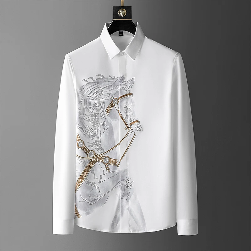 Streetwear Uomo Brand - Camicia da uomo di lusso di