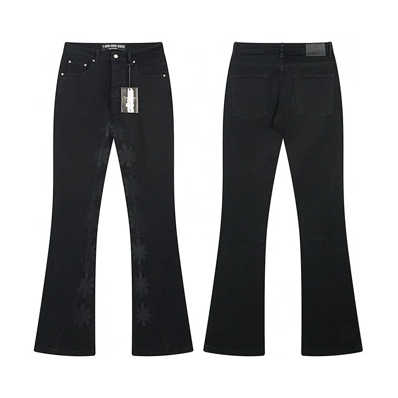 Streetwear Brand Flower - LOSTSHDWS 2026 Jeans Slim-Fit Ricamati da