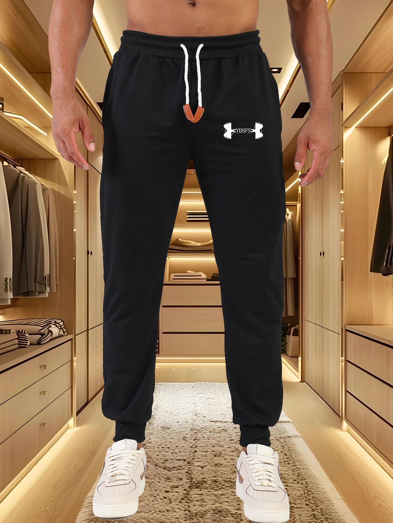 Streetwear Brand Logos - Pantaloni Jogger da Uomo con Logo