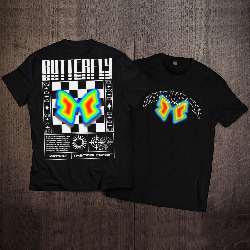 2026 T-shirt da Uomo a Maniche - Streetwear Brand With Butterfly recensione e prezzo
