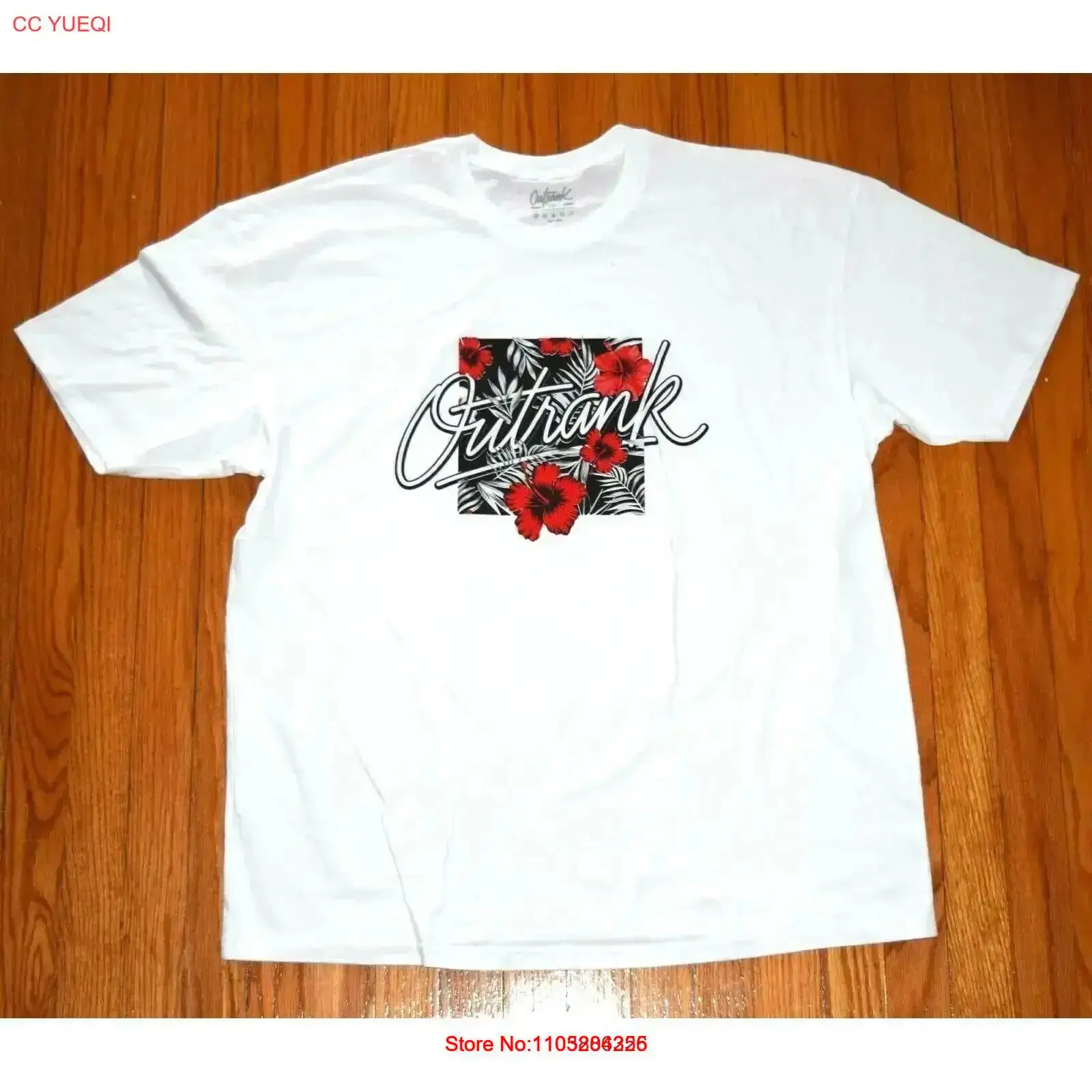 T-shirt bianca da uomo OutRank - Streetwear Brand Flower recensione e prezzo