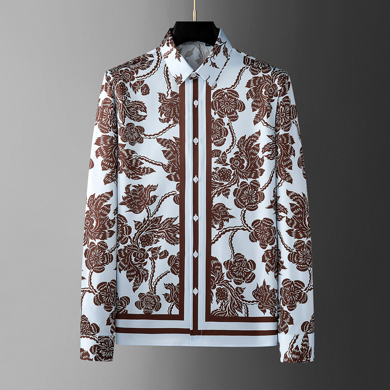 Camicia da uomo stampata con f - Streetwear Brand Flower recensione e prezzo