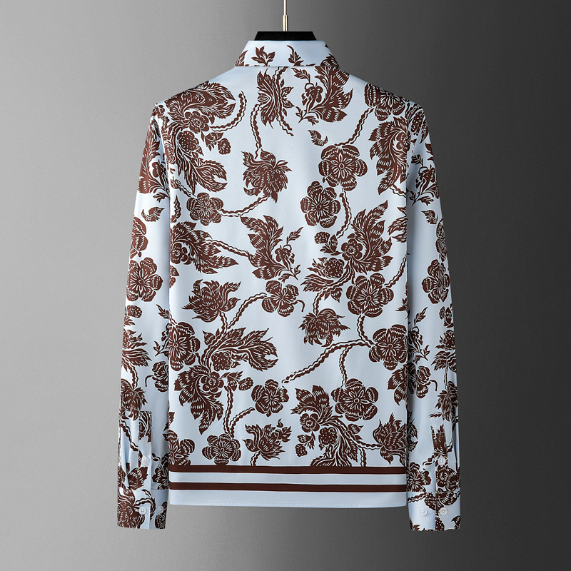 Camicia da uomo stampata con f - Streetwear Brand Flower recensione e prezzo