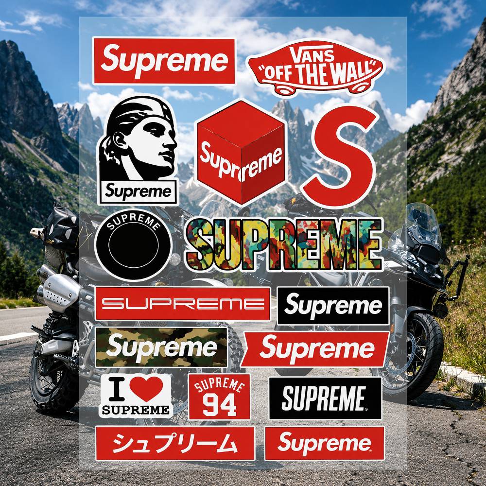 Set di Adesivi A-s-supreme-es  - Supreme Brand Streetwear recensione e prezzo
