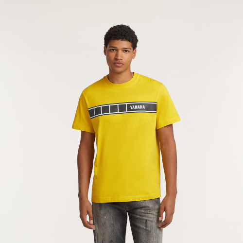 T-shirt gialla retrò YAMAHA da - Yellow Streetwear Brand recensione e prezzo