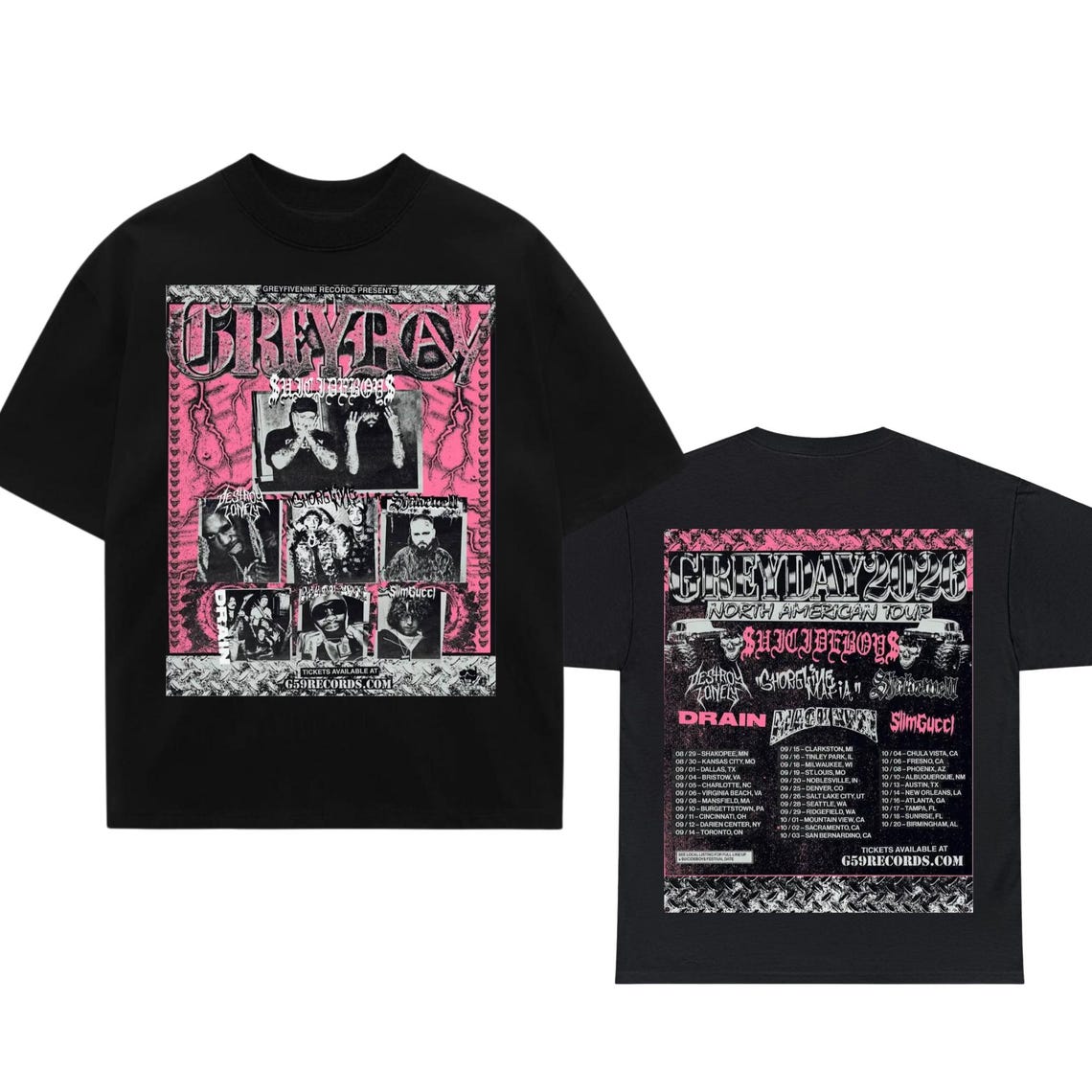 T-Shirt Dark Hip Hop Concert T - Urban Streetwear Brand recensione e prezzo